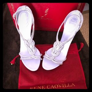 Rene Caovilla Silver Heels